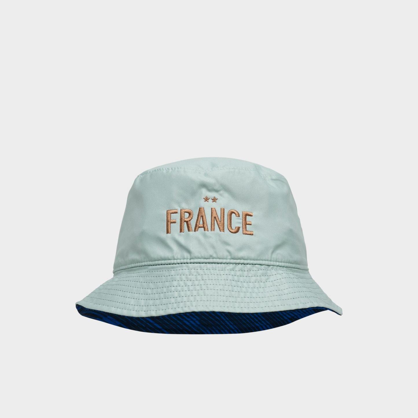 Nike France National Team Reversible Woven Bucket Hat - Navy/Mint