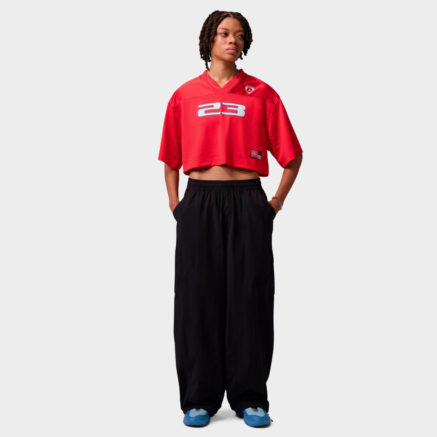 Women's Jordan Brooklyn Short-Sleeve Jersey Top - University Red