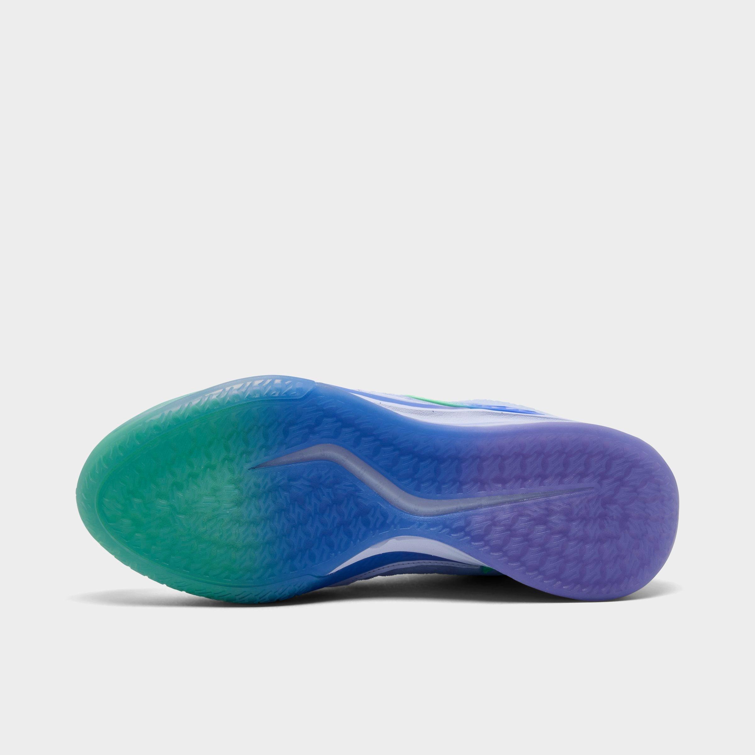 Nithtke Sabrina 4 Basketball Shoes - Palest Purple/Green Glow/Atomic Violet/Victory Lapis - Bottom view