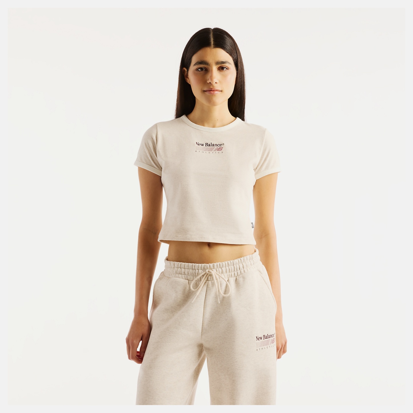 New Balance Trackside Ringer T-Shirt, WT62O4MBLIT