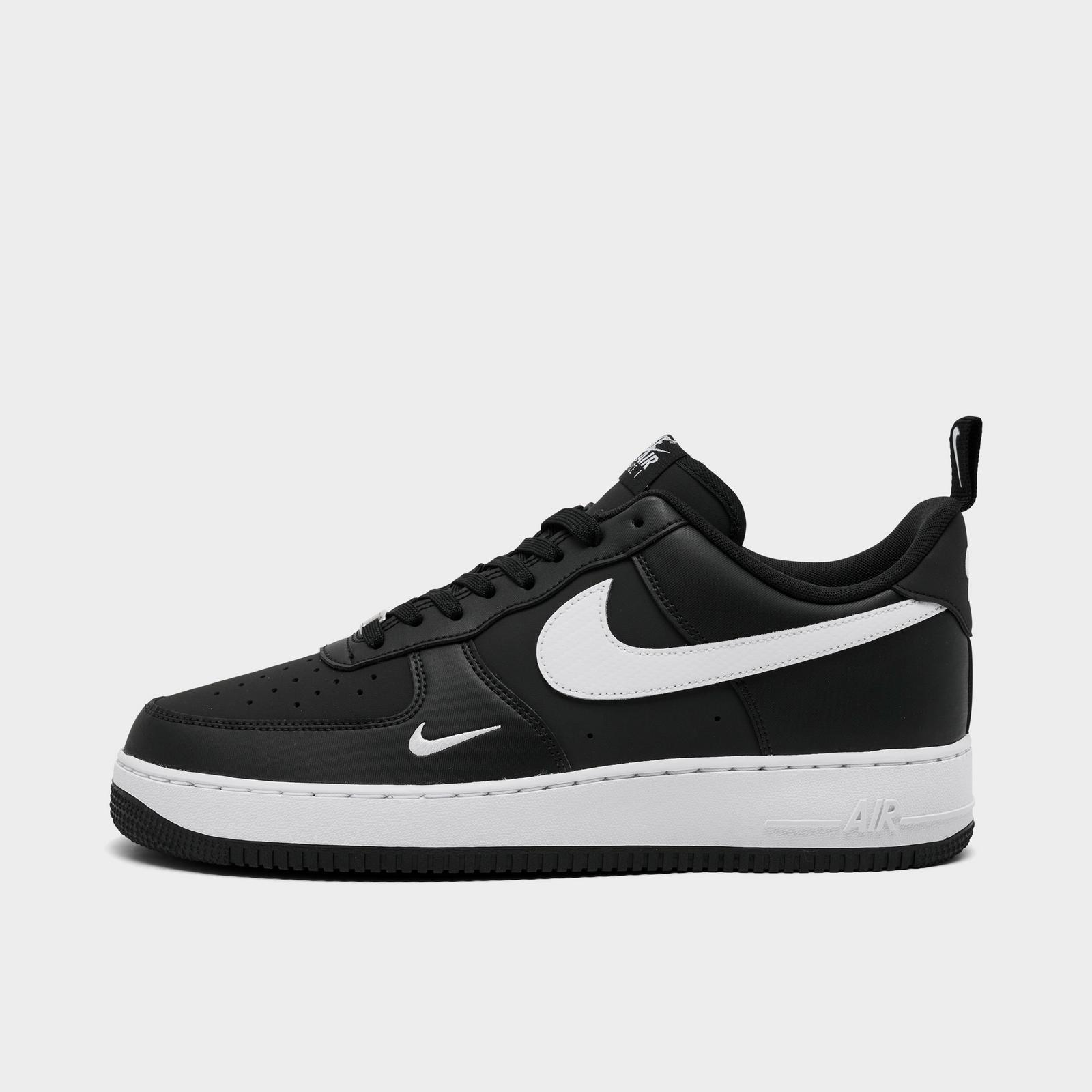 Men's Nike Air Force 1 '07 LV8 Casual Shoes - Black/White/Black