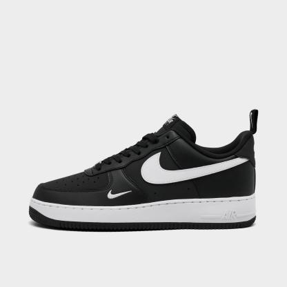 Men's Nike Air Force 1 '07 LV8 Casual Shoes - Black/White/Black