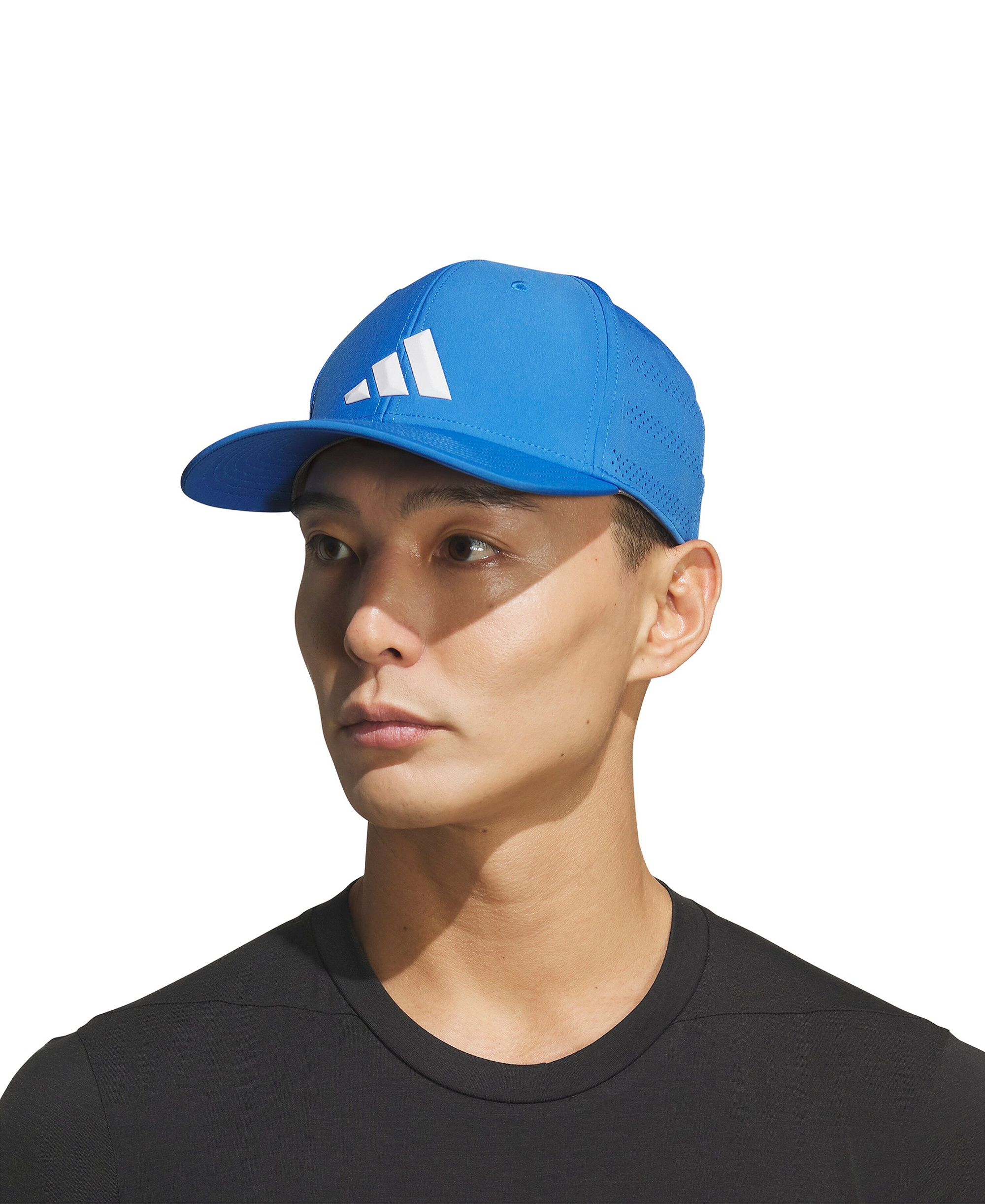 adidas Men's Game Day Stretch-Fit Hat - Medium Blue