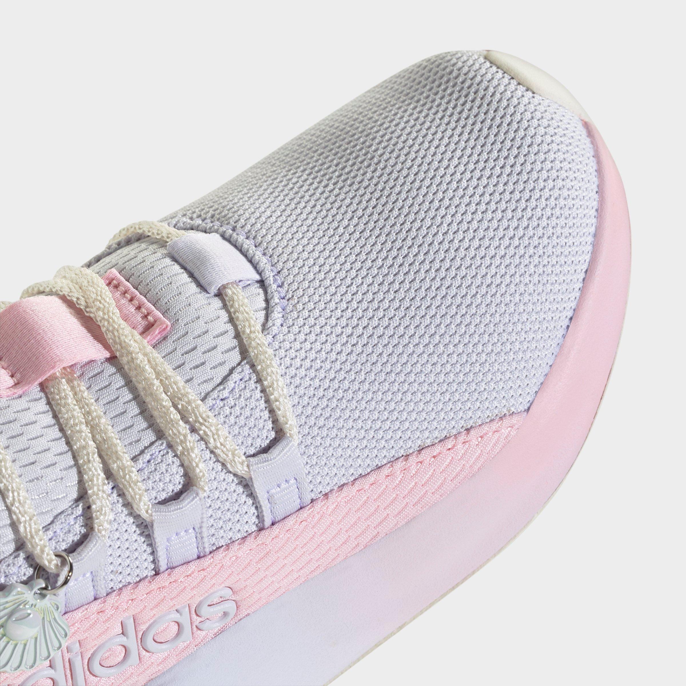 Girls' Little Kids' and Big Kids' adidas Lite Racer Adapt 8.0 Stretch Lace Casual Shoes - Part 2 - Frozen Purple/Clear Pink/Core White - Detail shot