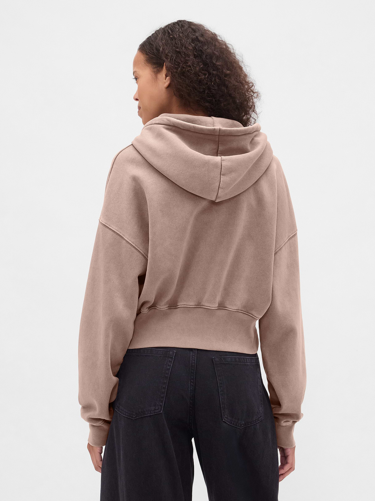 VintageSoft Wedge Zip Hoodie - Plymouth rock brown wash