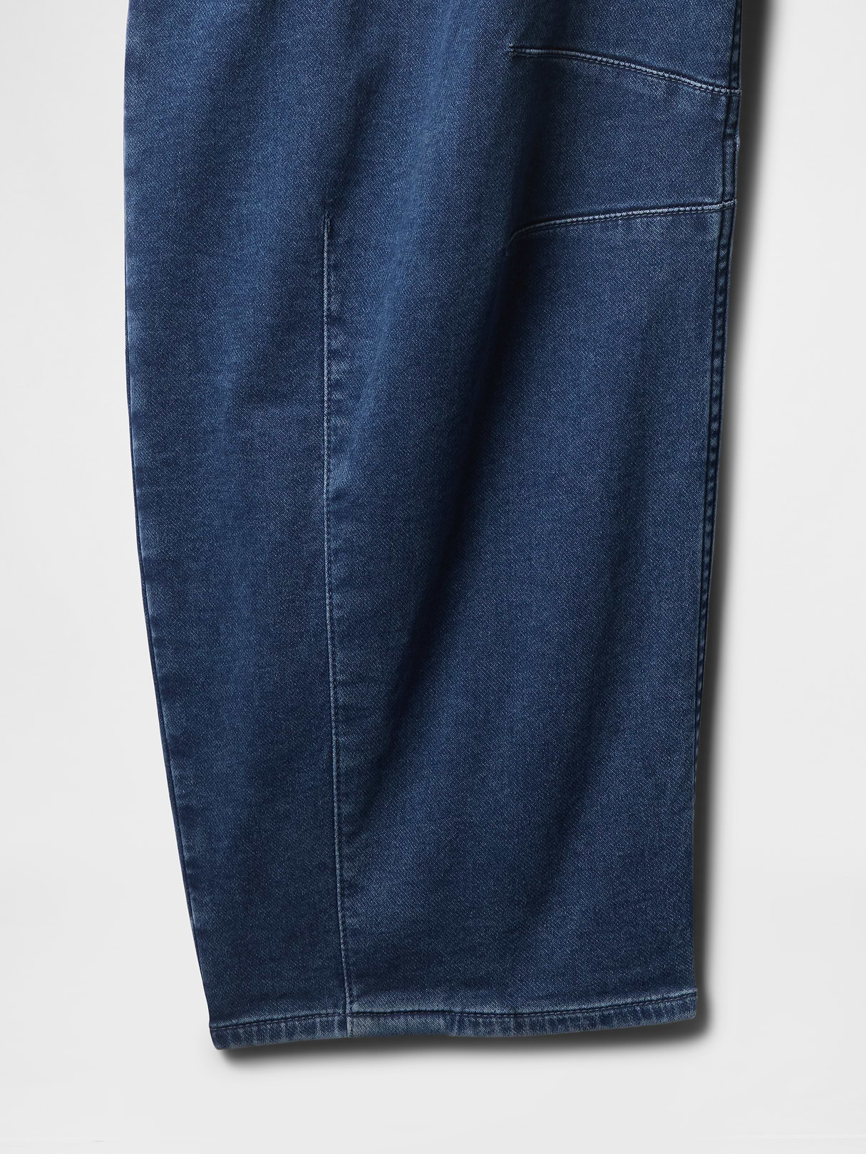High Rise UltraSoft Crossover Horseshoe Jeans - Medium indigo