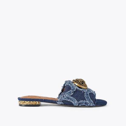 Kurt Geiger London Chelsea Flat Sandal - Blue