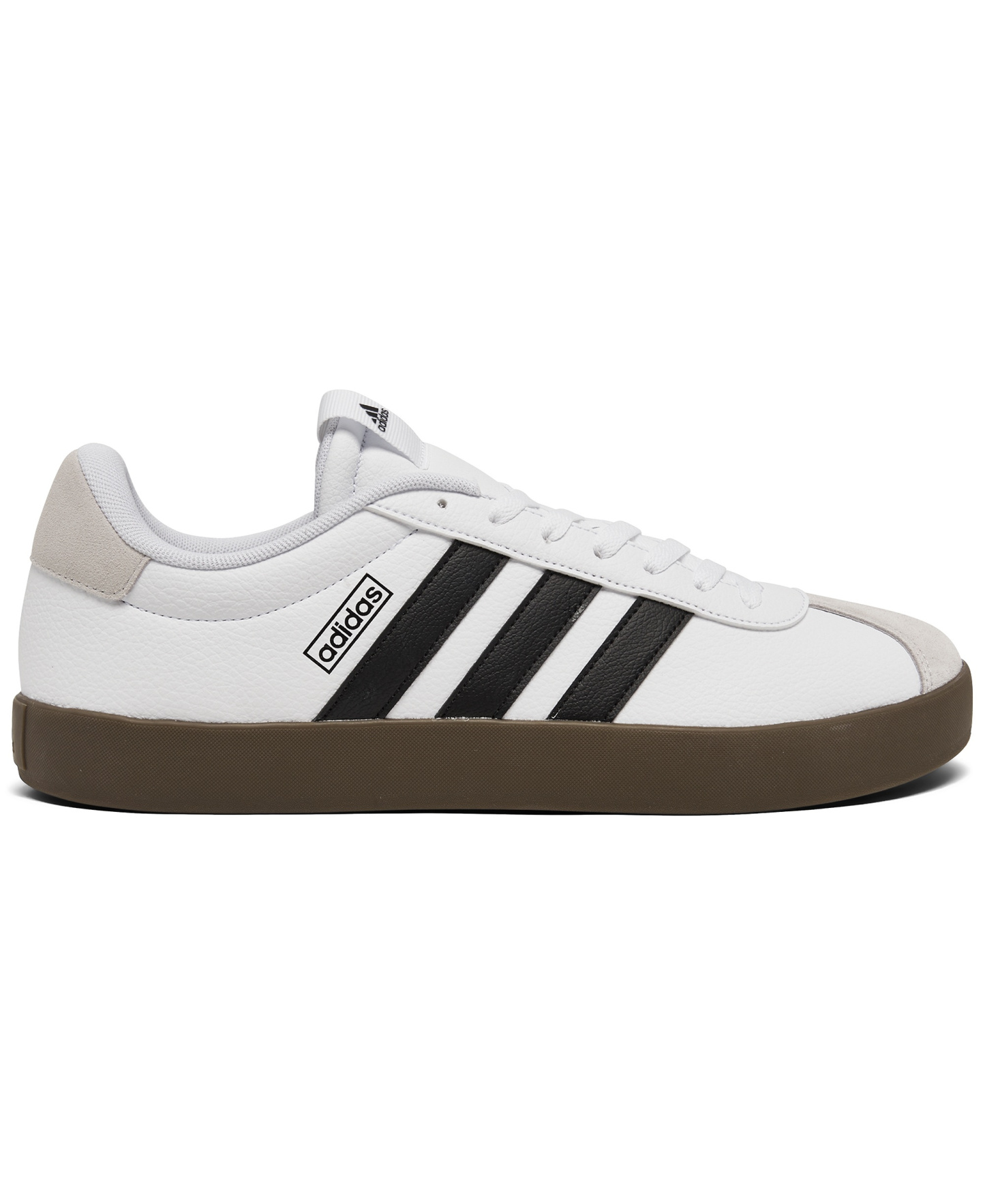 adidas Men's VL Court 3.0 Casual Sneakers from Finish Line - White, Black, Gray
