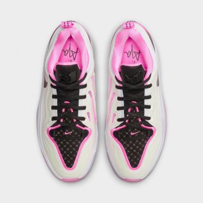 Girls' Big Kids' Nithtke A'Two A'ja Wilson Basketball Shoes - Pink Spell/White/Black - Top view