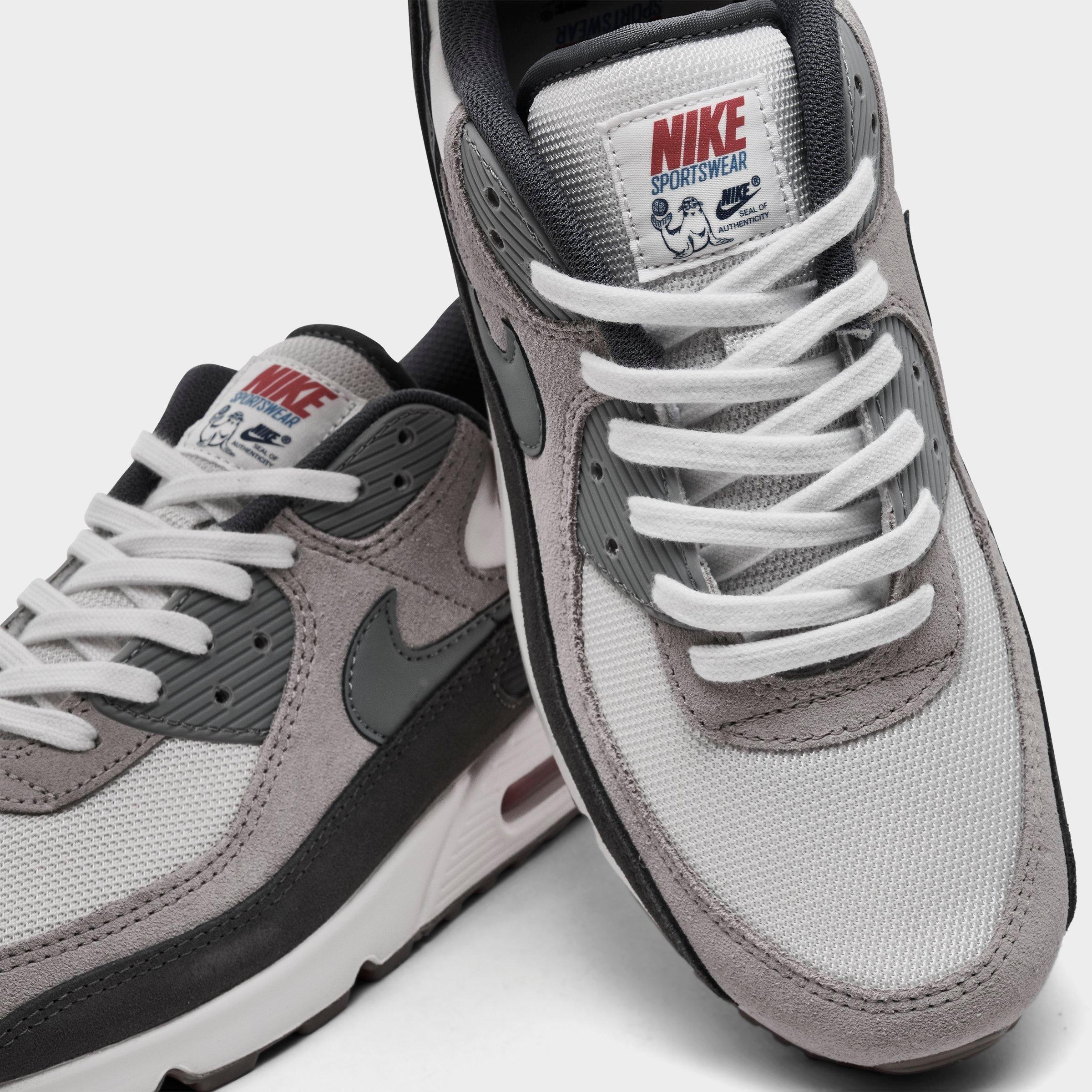 Men's Nithtke Air Max 90 Casual Shoes - Part 2 - Summit White/College Grey/Anthracite/Particle Grey - Detail shot