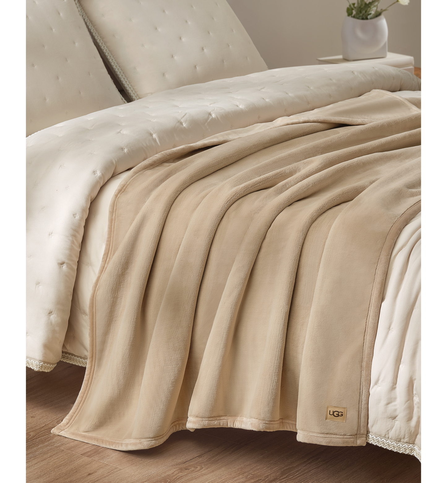 UGG® Coco Soft Throw, 50" x 70" - Mustard Seed