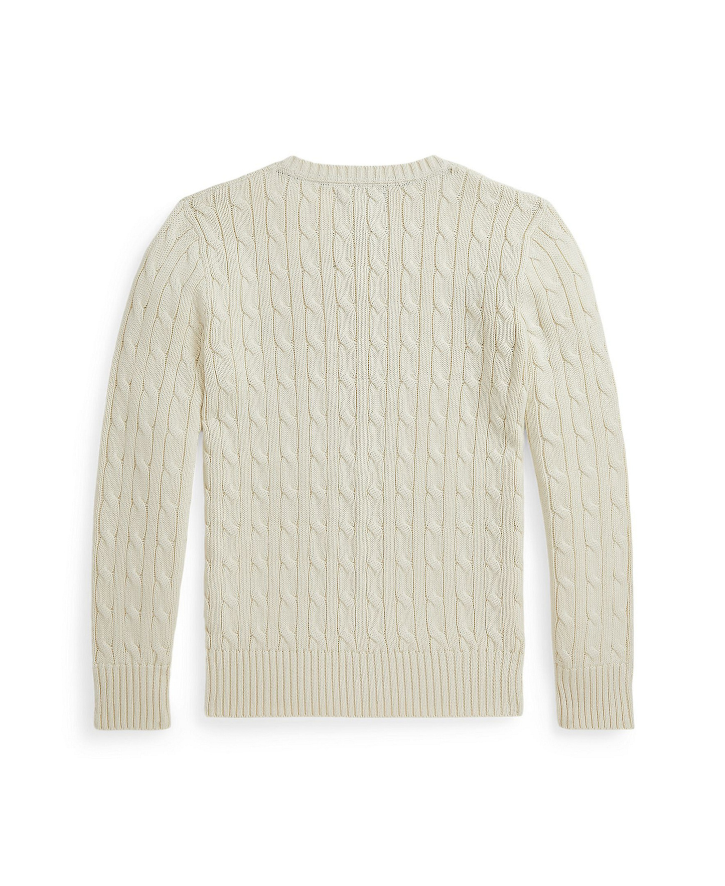 Polo Ralph Lauren Boys' 8-20 Cable-Knit Cotton Sweater - Cream