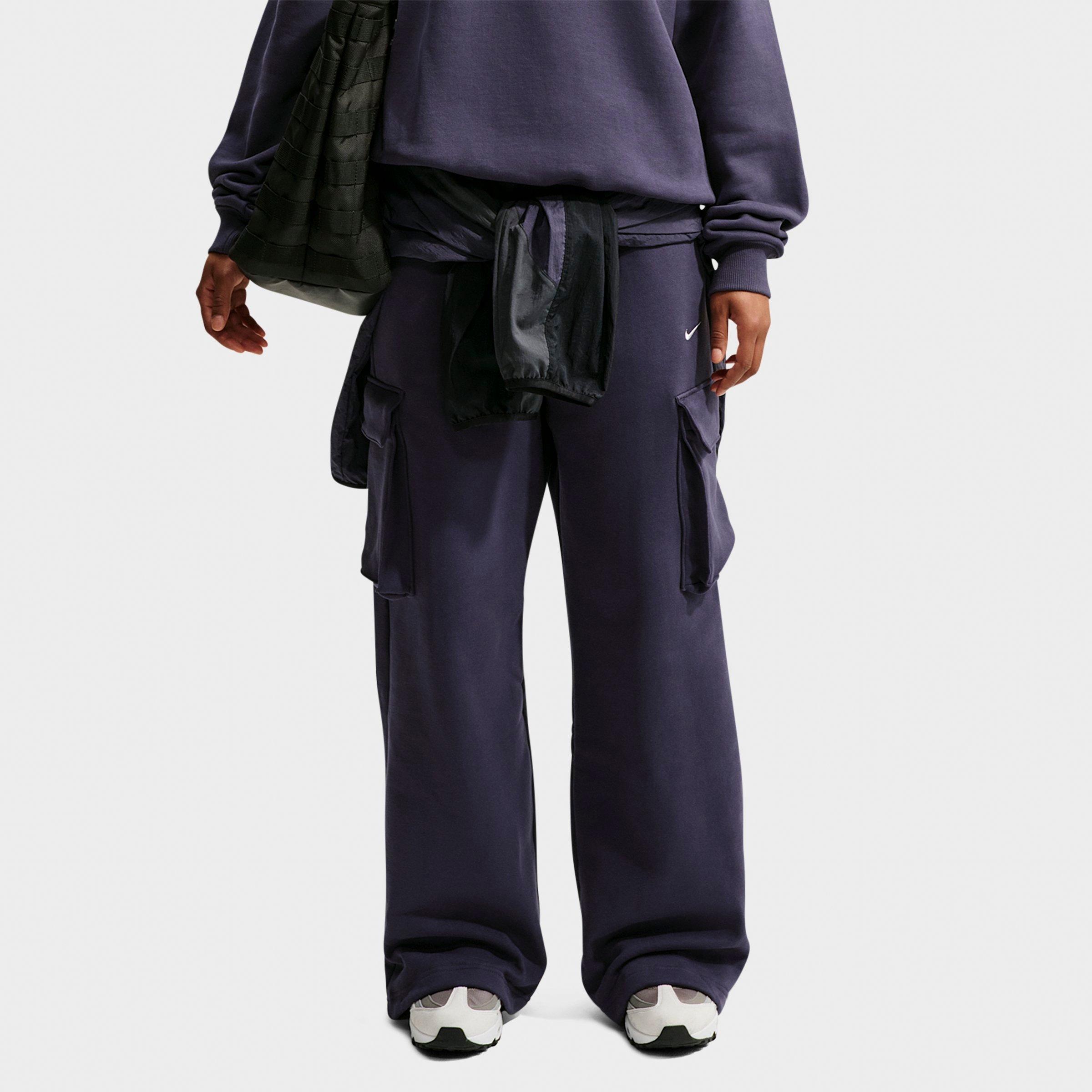 Women's Nithtke Studio Fleece Medium-Weight High-Rise Oversized Cargo Pants - Gridiron/Sail