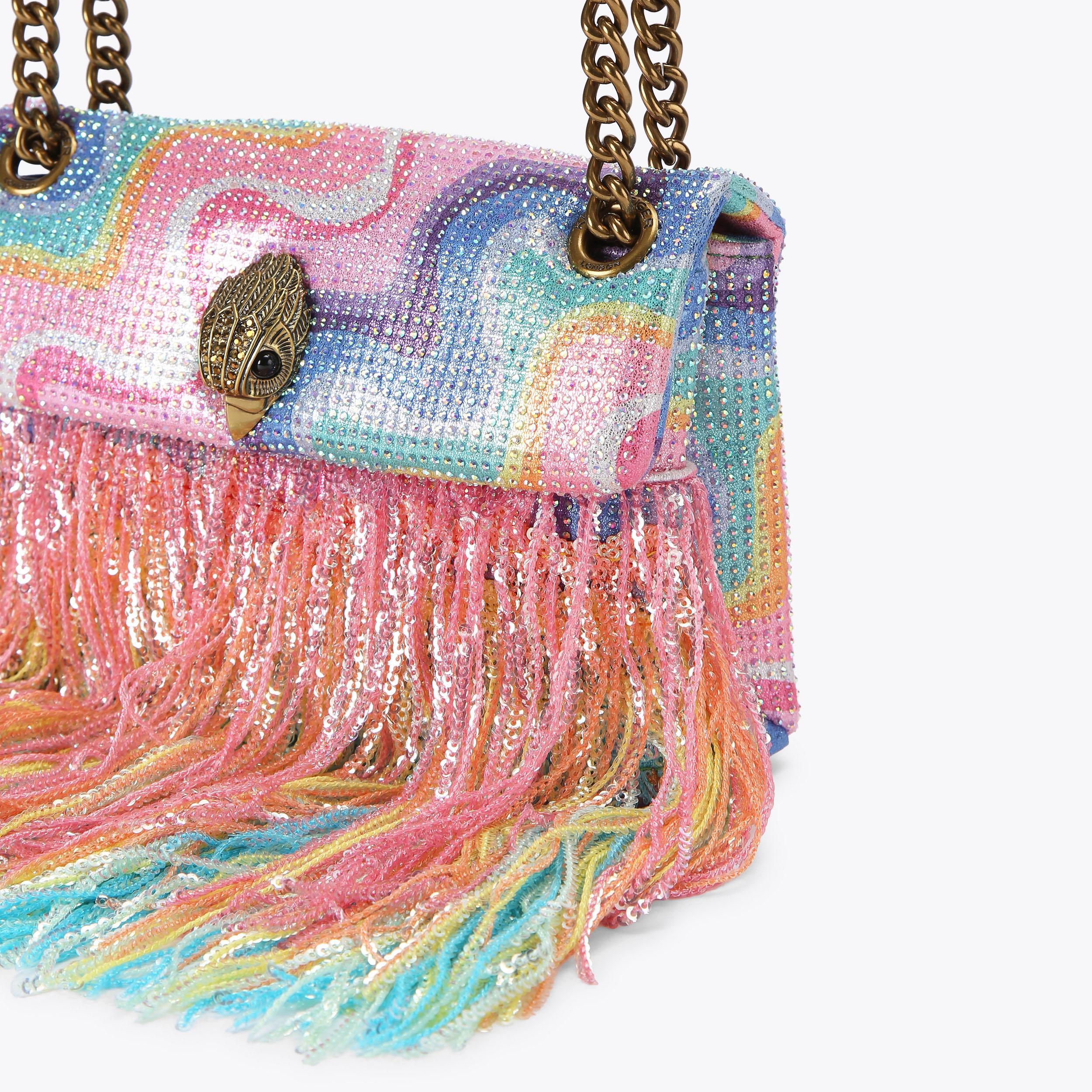 Kurt Geiger London Mini Kensington Fringe Bag - Multi Colored - view 6