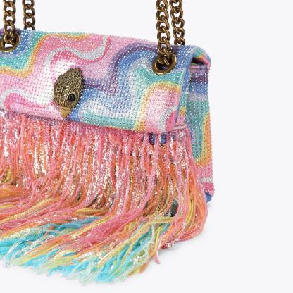Kurt Geiger London Mini Kensington Fringe Bag - Multi Colored - view 6