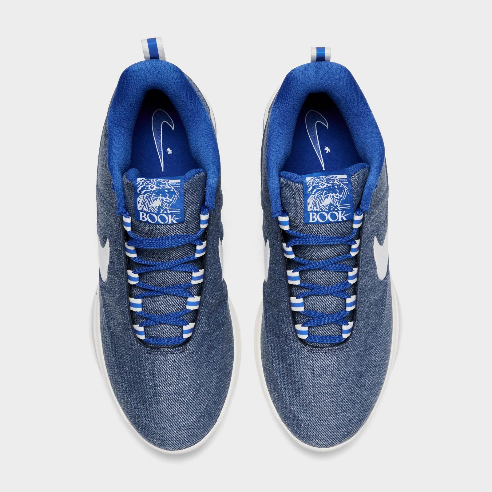 Men's Nike Book 2 SE Denim Basketball Shoes - Multi-Color/Multi-Color/Sail/Game Royal