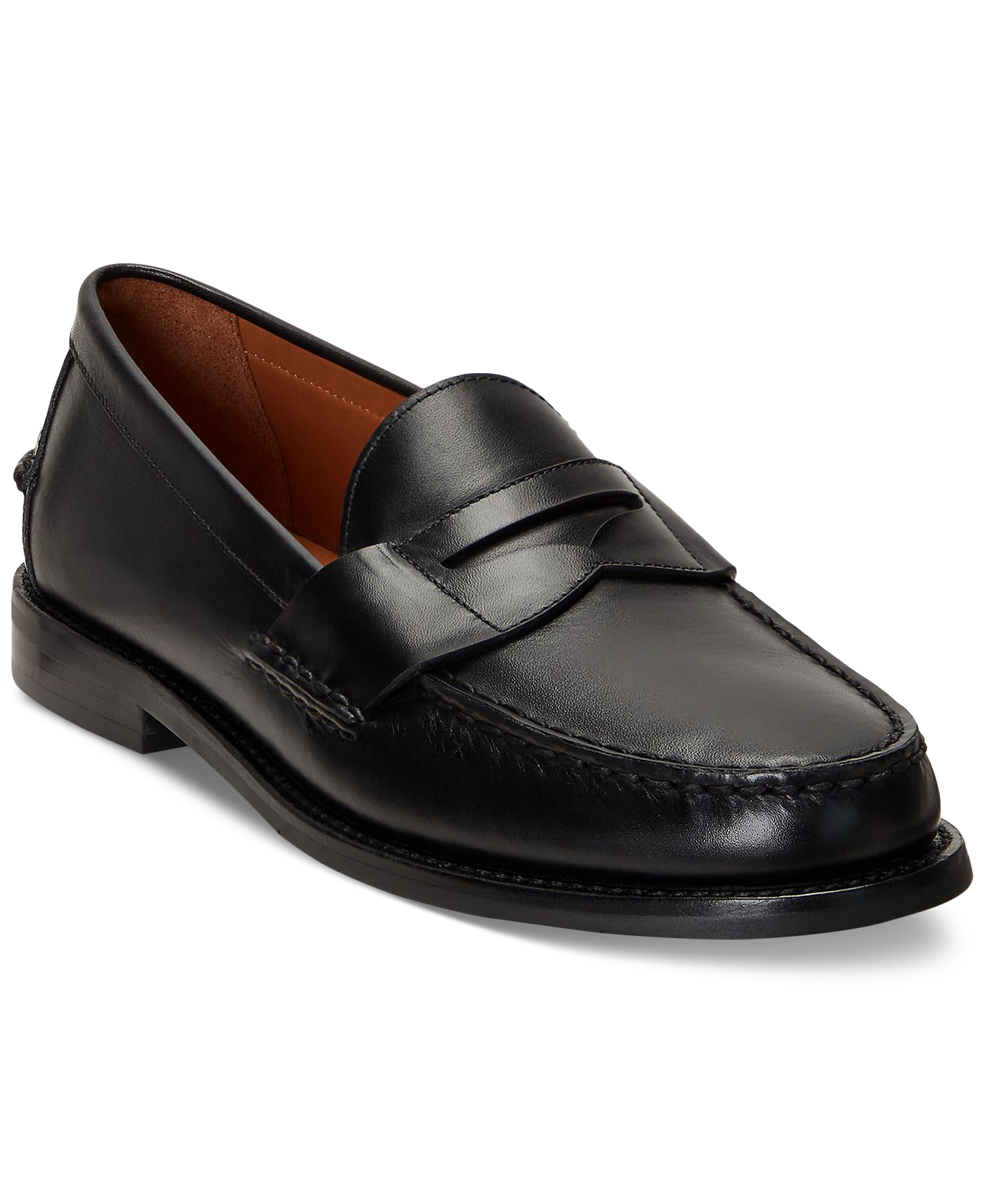 Polo Ralph Lauren Men's Alston Leather Penny Loafers - Black