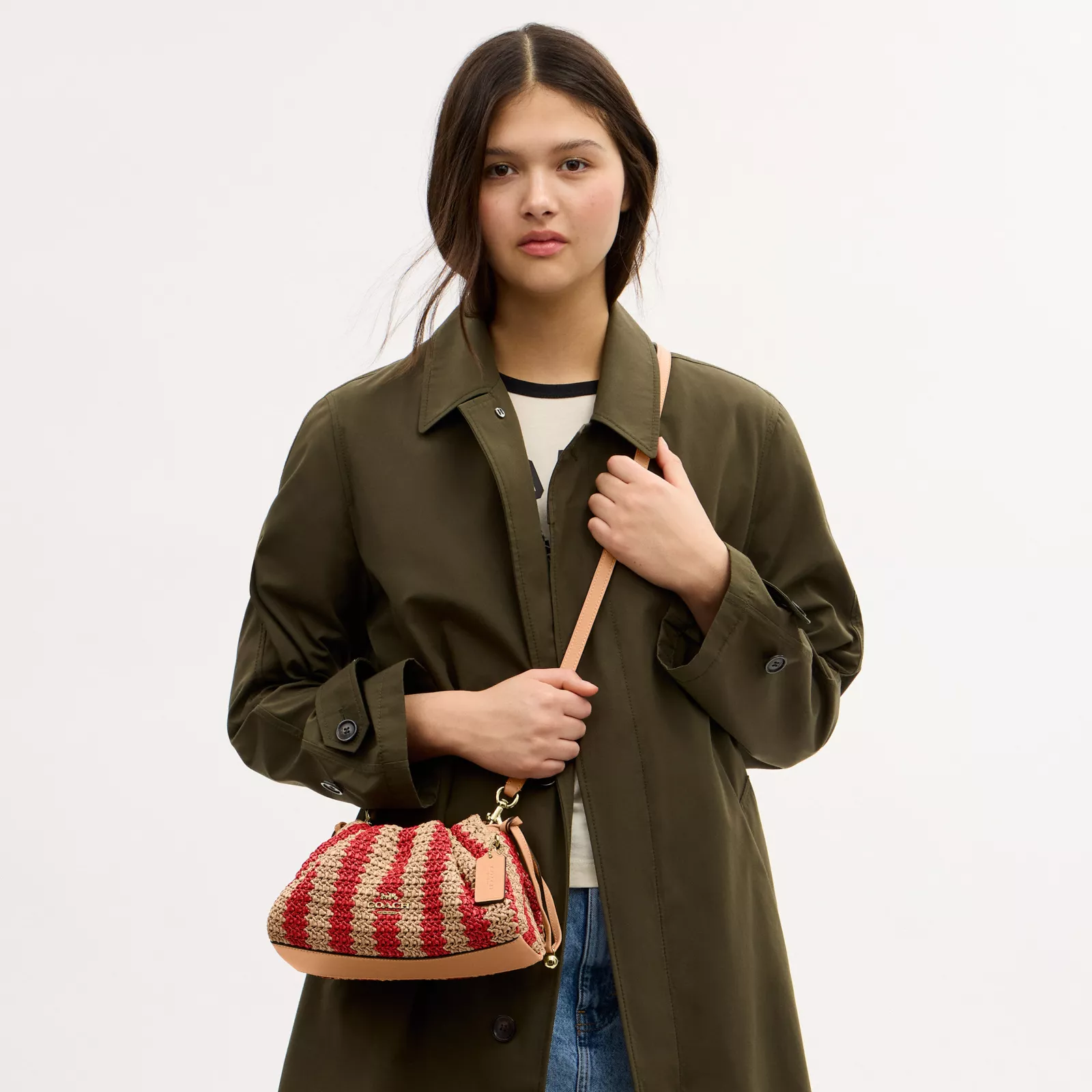Faye Shoulder Bag - Gold/Red/Tan - view 10