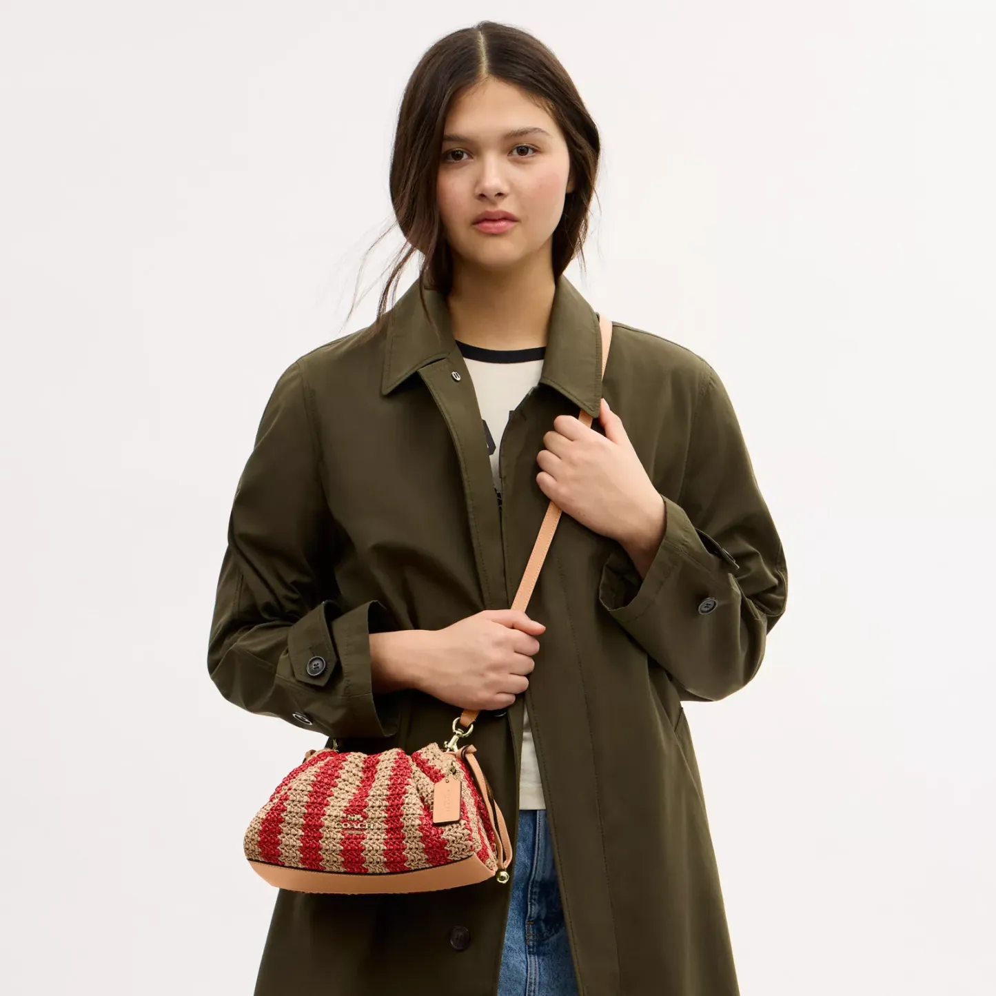 Faye Shoulder Bag - Gold/Red/Tan - view 10