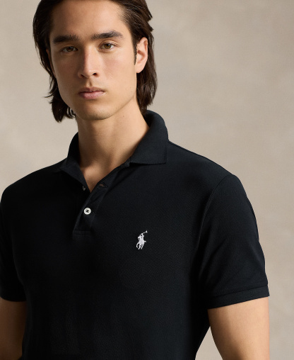 Polo Ralph Lauren Men's Classic-Fit Stretch Mesh Polo Shirt - Polo Black