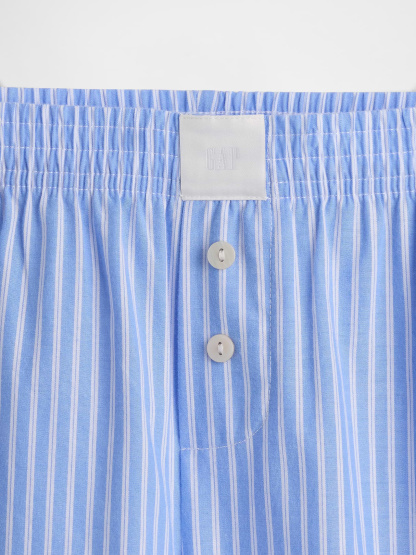 Poplin PJ Pants - Blue & white stripe