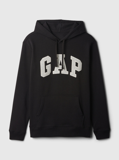 Adult VintageSoft Arch Logo Hoodie - True black