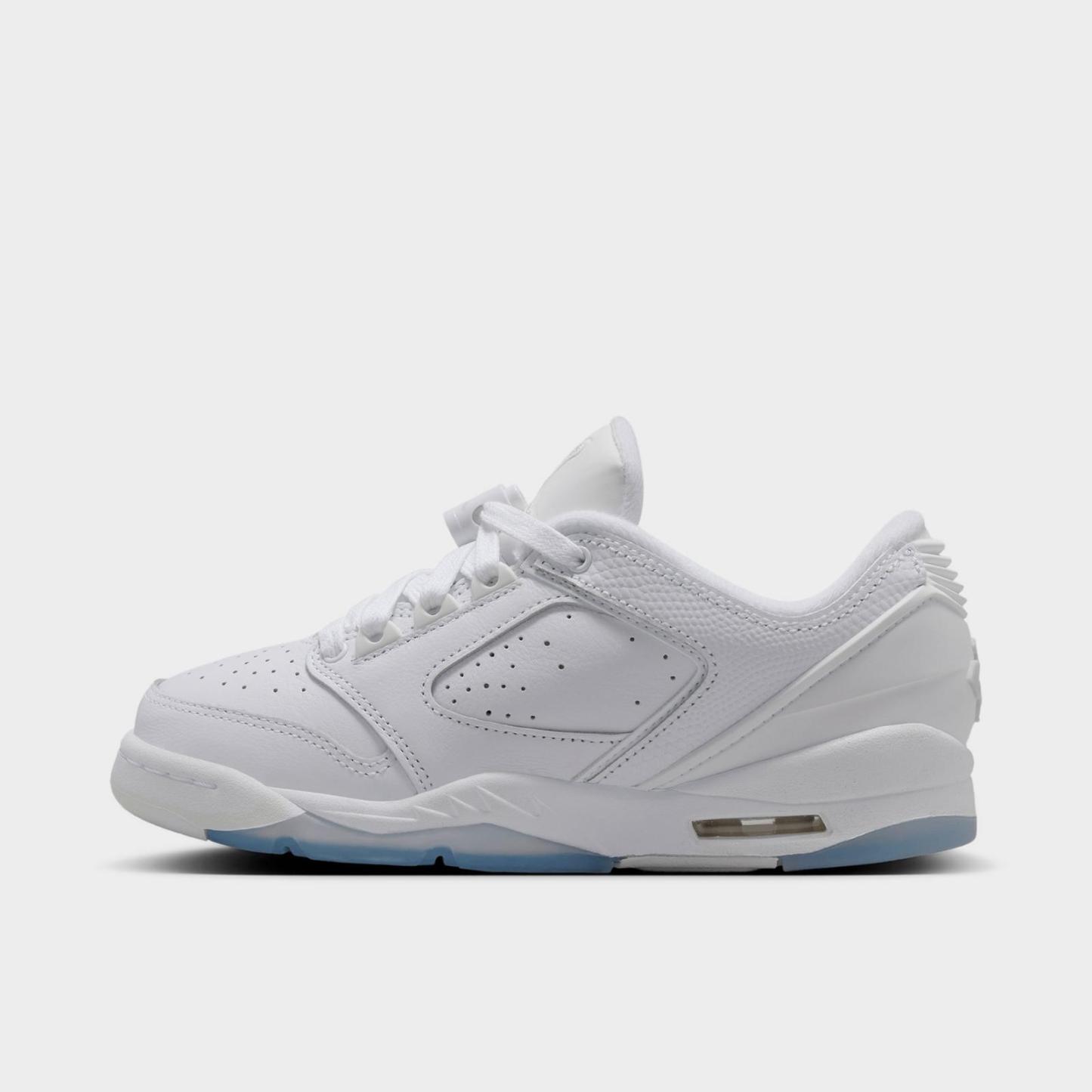 Big Kids' Jordan Sixty Plus Low Casual Shoes - White/Black/Pure Platinum - Left shoe facing left. Outside of the shoe. - view 1