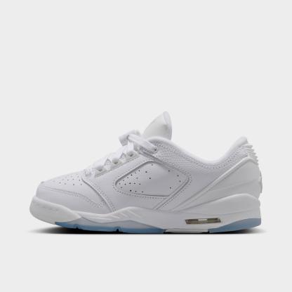 Big Kids' Jordan Sixty Plus Low Casual Shoes - White/Black/Pure Platinum - Left shoe facing left. Outside of the shoe. - view 1