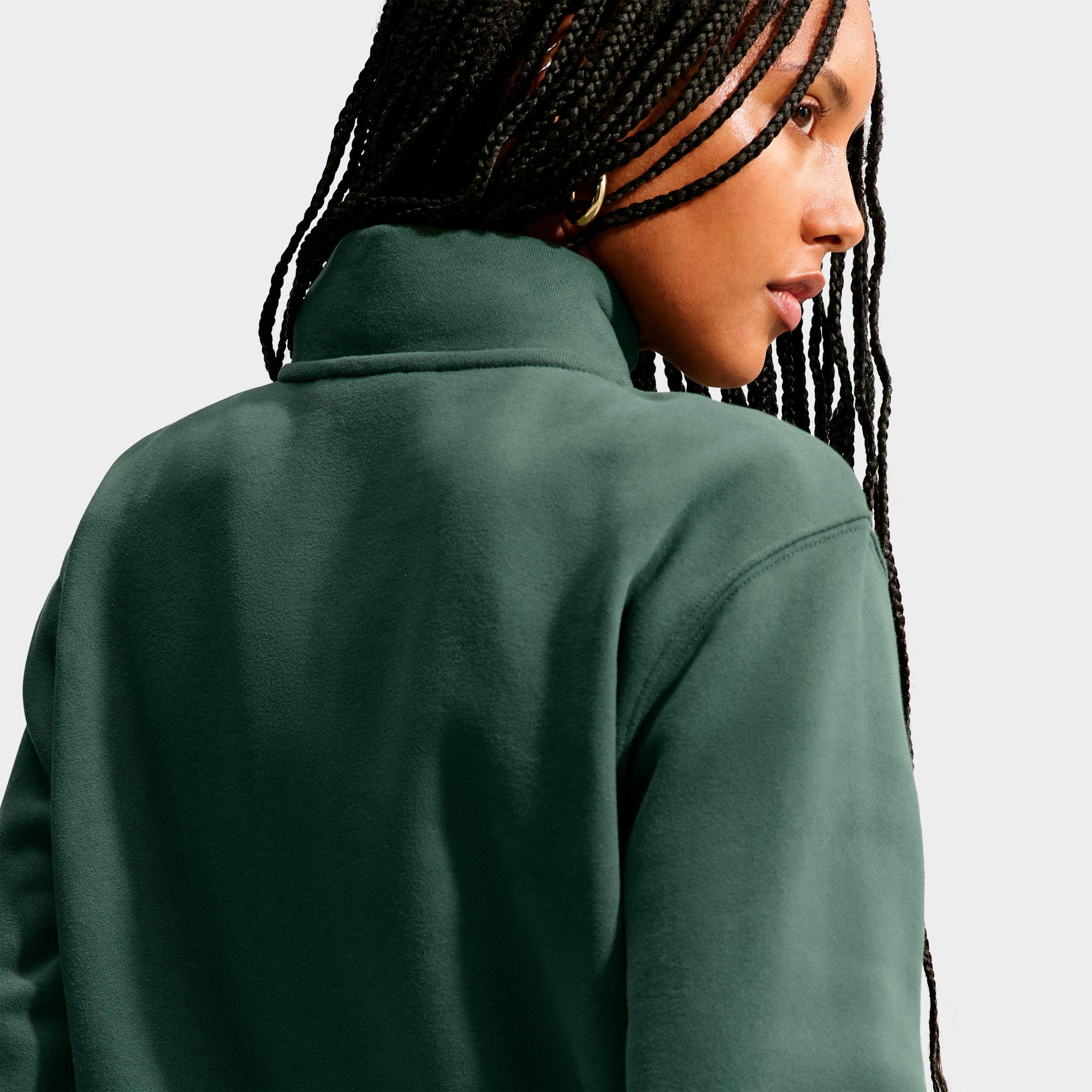Women's Nithtke Studio Fleece Medium-Weight Quarter-Zip Jacket - Camo Green/Sail