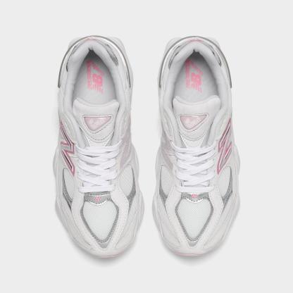 Girls' Big Kids' New Balance 9060 Casual Shoes - Pink/Grey - view 5