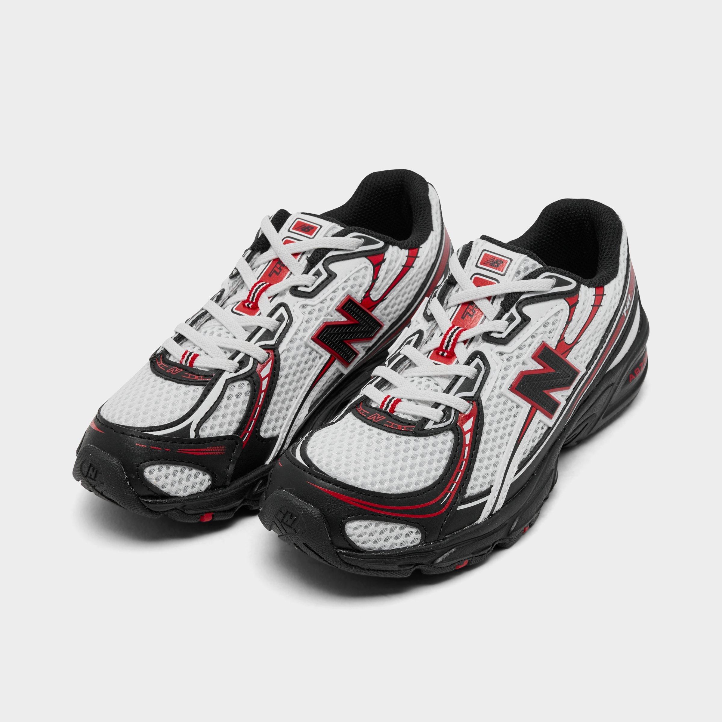 Little Kids' New Balance 740 Casual Shoes - White/Black/Red - view 2