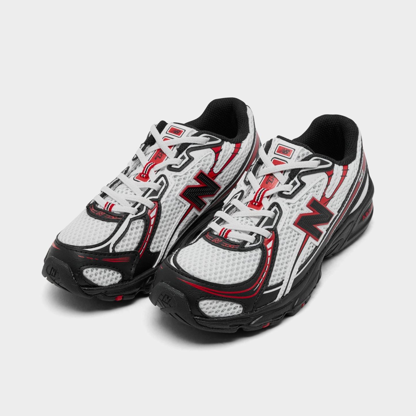 Little Kids' New Balance 740 Casual Shoes - White/Black/Red - view 2