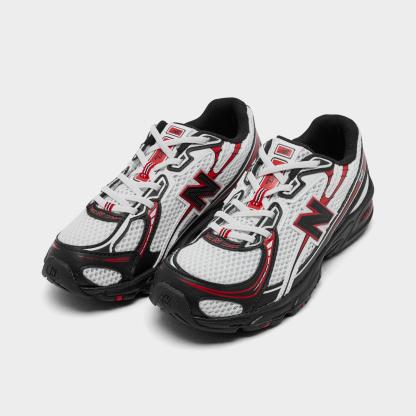 Little Kids' New Balance 740 Casual Shoes - White/Black/Red - view 2