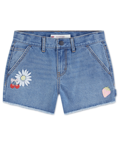 Levi's Girls' 7-16 Applique Girlfriend Shorts - Good Grades