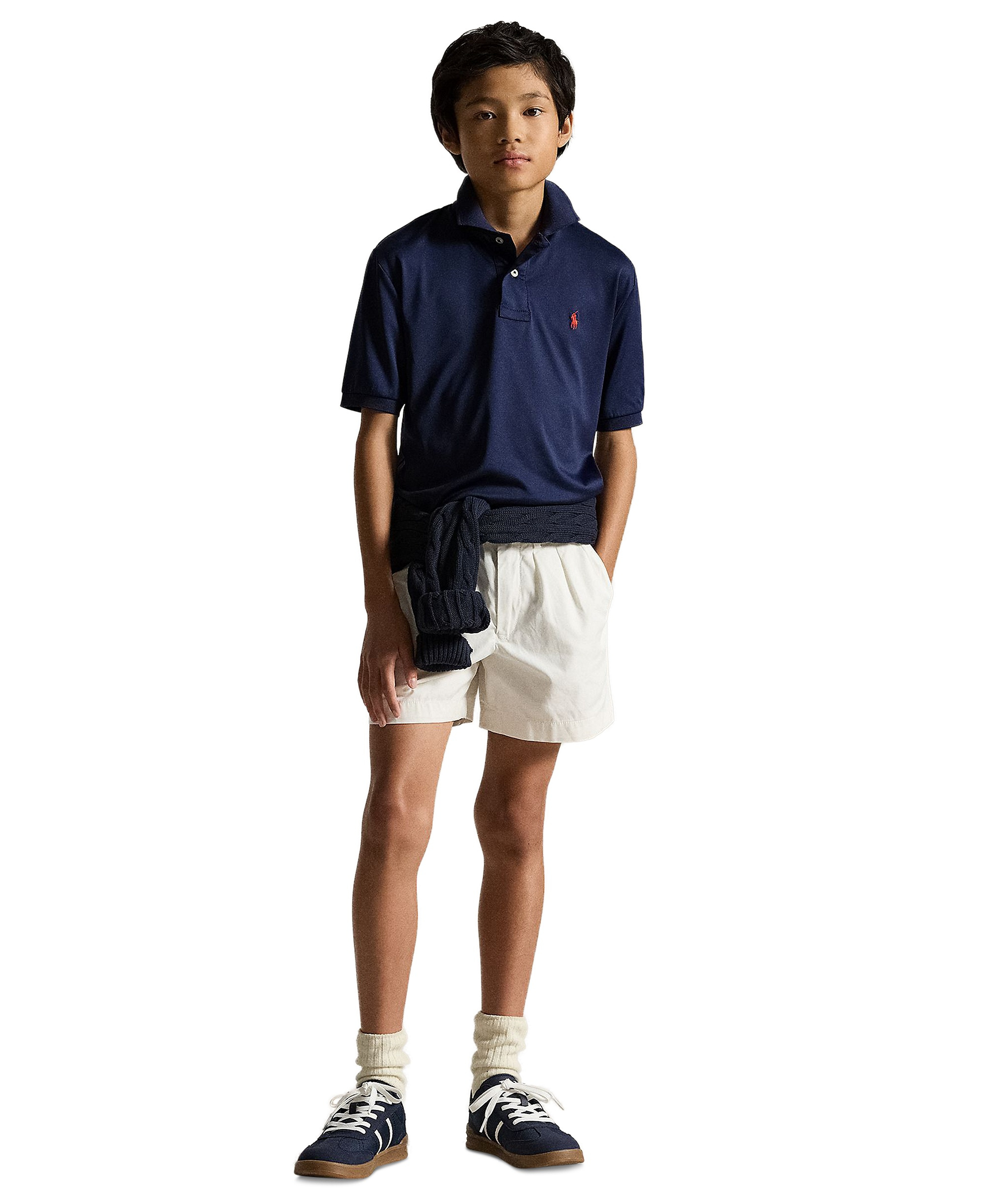 Polo Ralph Lauren Boys' 8-20 Performance Jersey Polo Shirt - Refined Navy