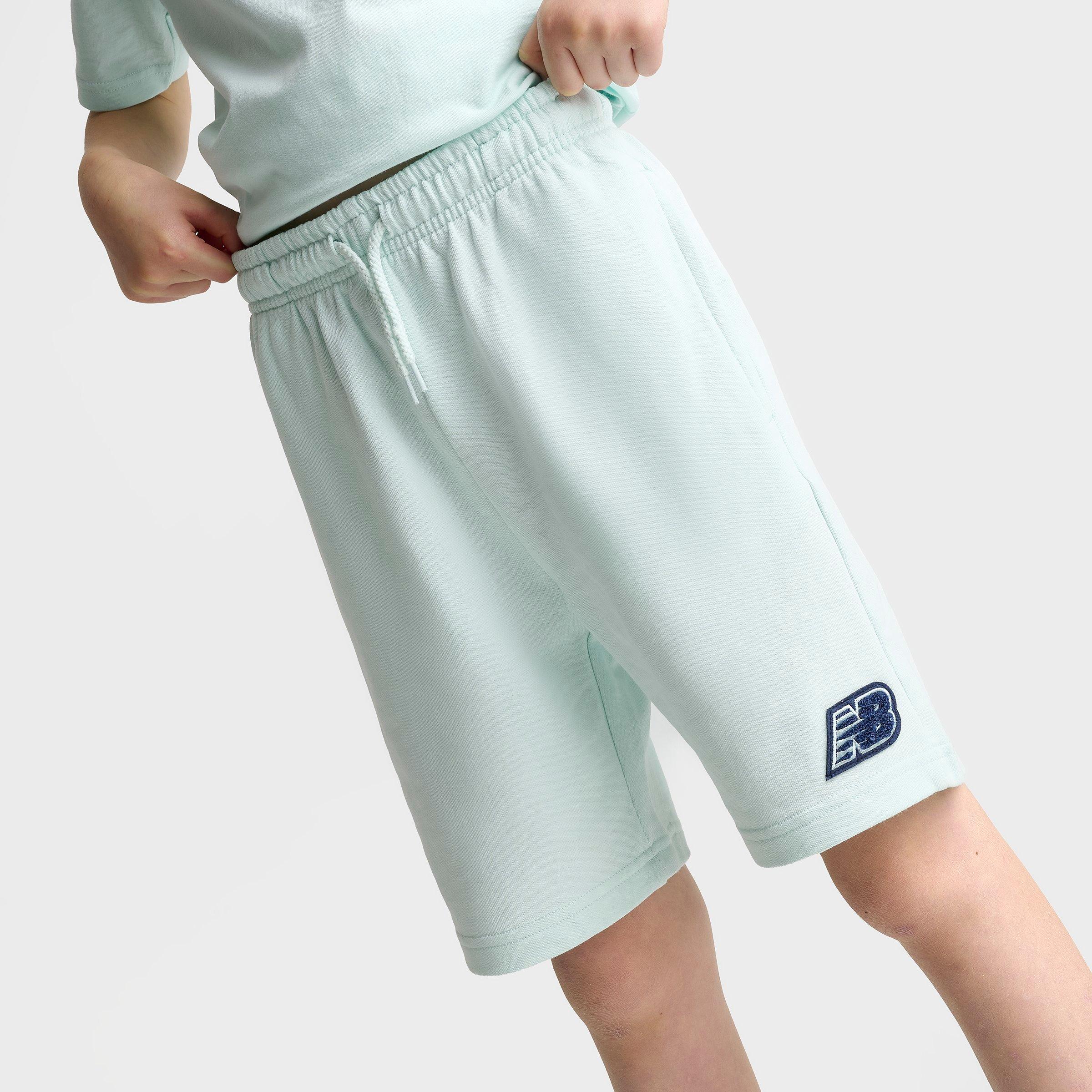Big Kids' New Balance French Terry Shorts - Glint Blue - view 5