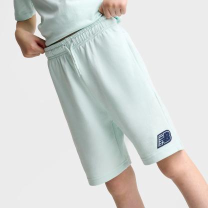 Big Kids' New Balance French Terry Shorts - Glint Blue - view 5