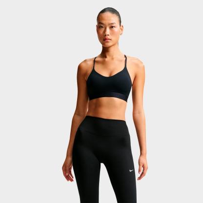 Women's Nithtke Dri-FIT Indy Light Support Padded Adjustable Sports Bra - Black/Black/Black