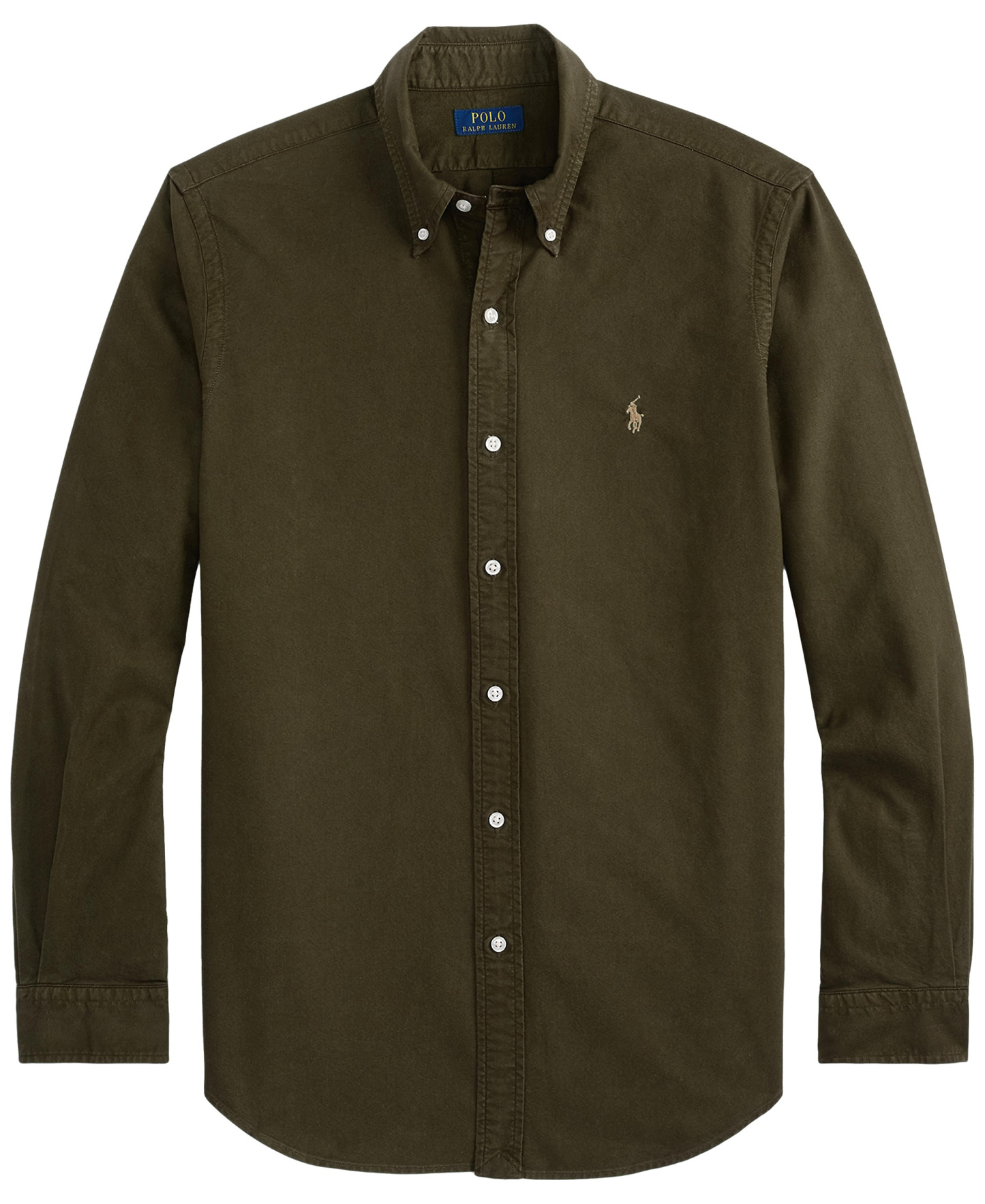 Polo Ralph Lauren Men's Garment-Dyed Oxford Shirt - Company Olive