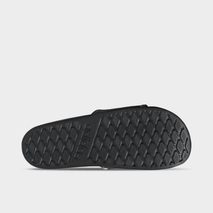 Women's adidas Adilette Comfort 2.0 Slide Sandals - Core Black/Core Black/Aurora Coffee - view 6