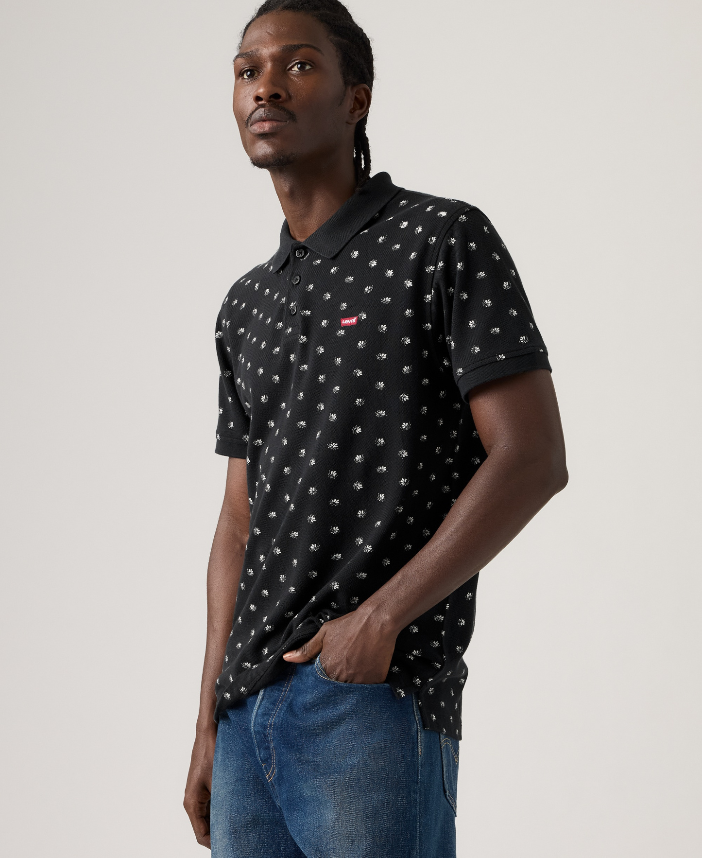 Levi's Men's Housemark Regular-Fit Polo Shirt - Black