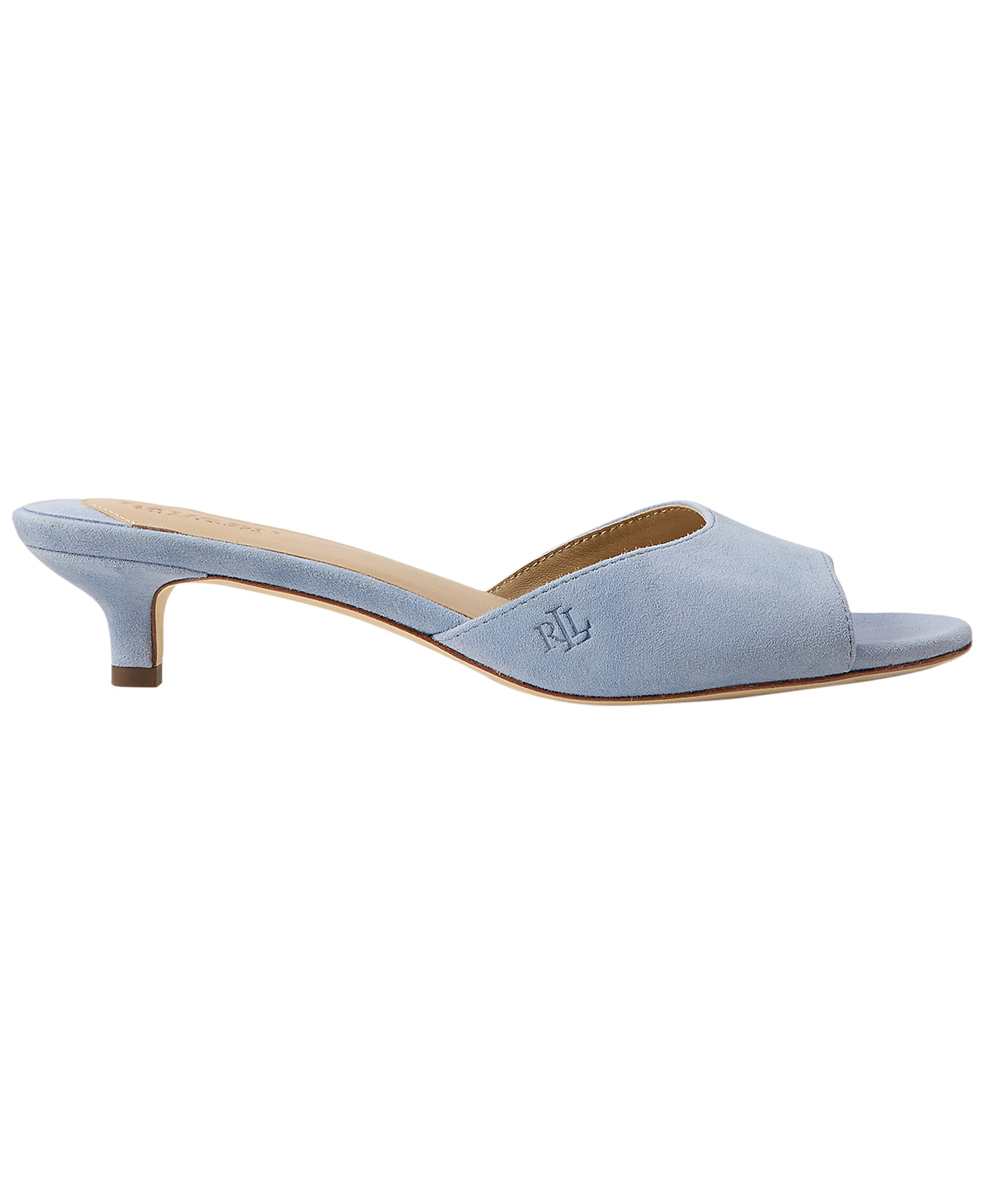 Lauren Ralph Lauren Women's Francesca Round Toe Sandals - Dust Blue Suede