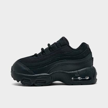 Kids' Toddler Nithtke Air Max 95 Recraft Casual Shoes - Black/Black/Black/Anthracite - Left shoe facing left. Outside of the shoe.