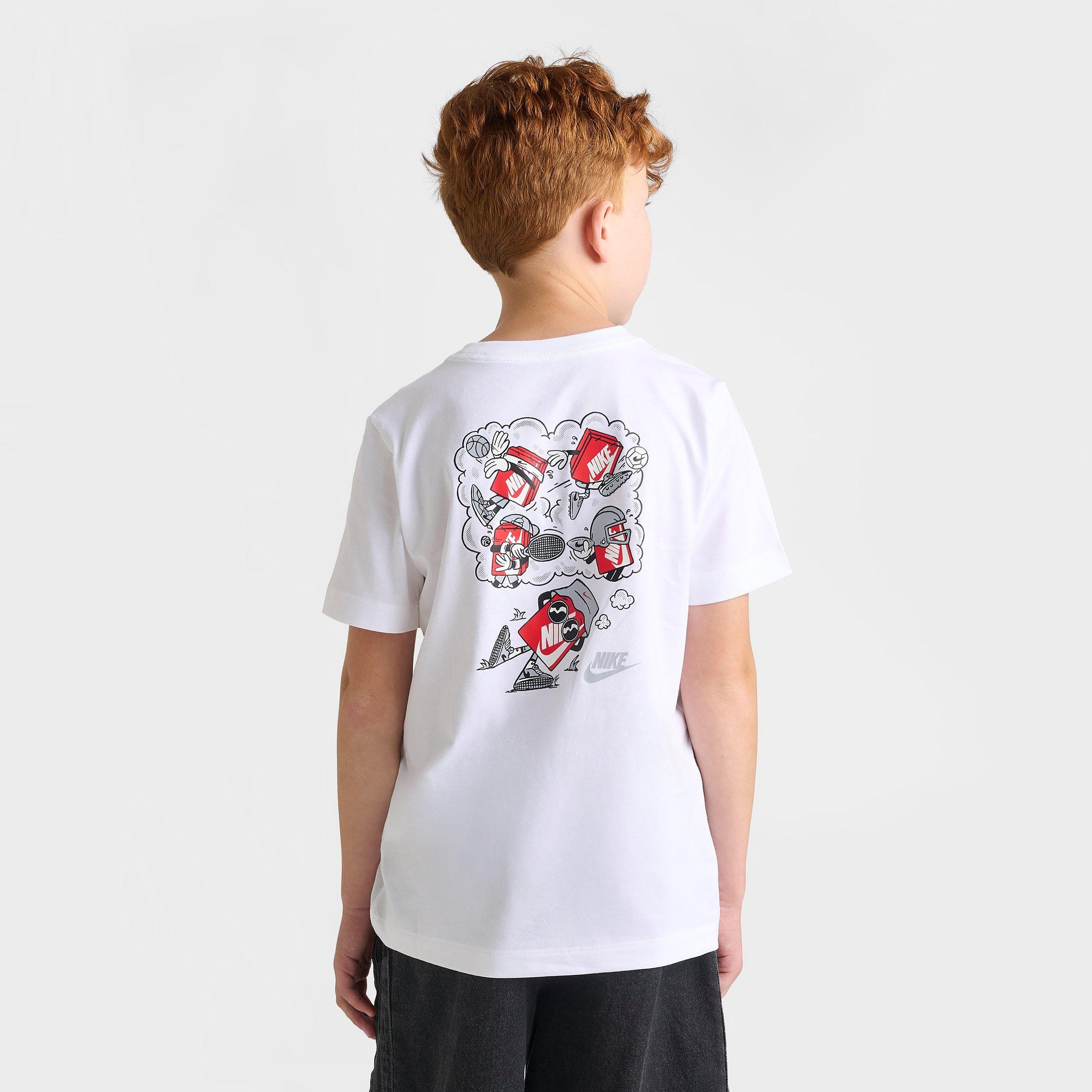 Big Kids' Nithtke Sportswear Boxy Thoughts T-Shirt - White
