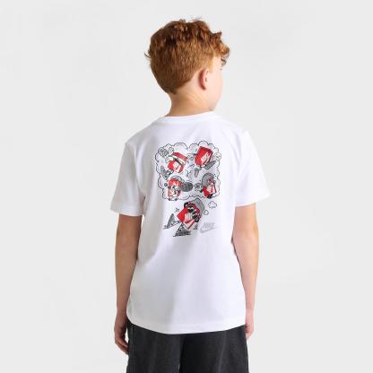 Big Kids' Nithtke Sportswear Boxy Thoughts T-Shirt - White
