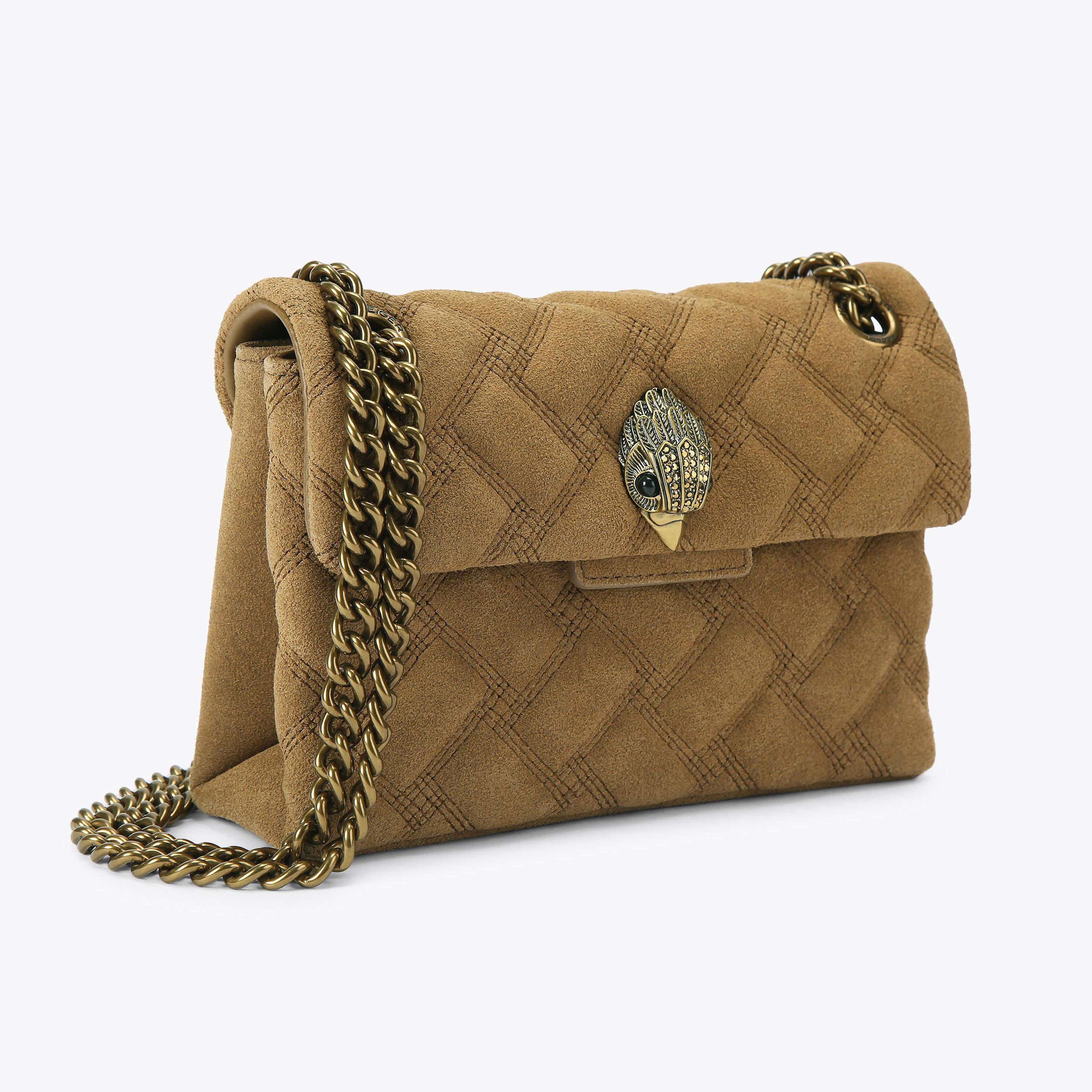 Kurt Geiger London Mini Leather Kensington Bag - Tan - view 3