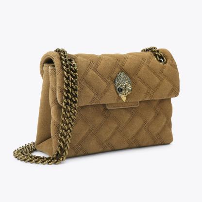 Kurt Geiger London Mini Leather Kensington Bag - Tan - view 3
