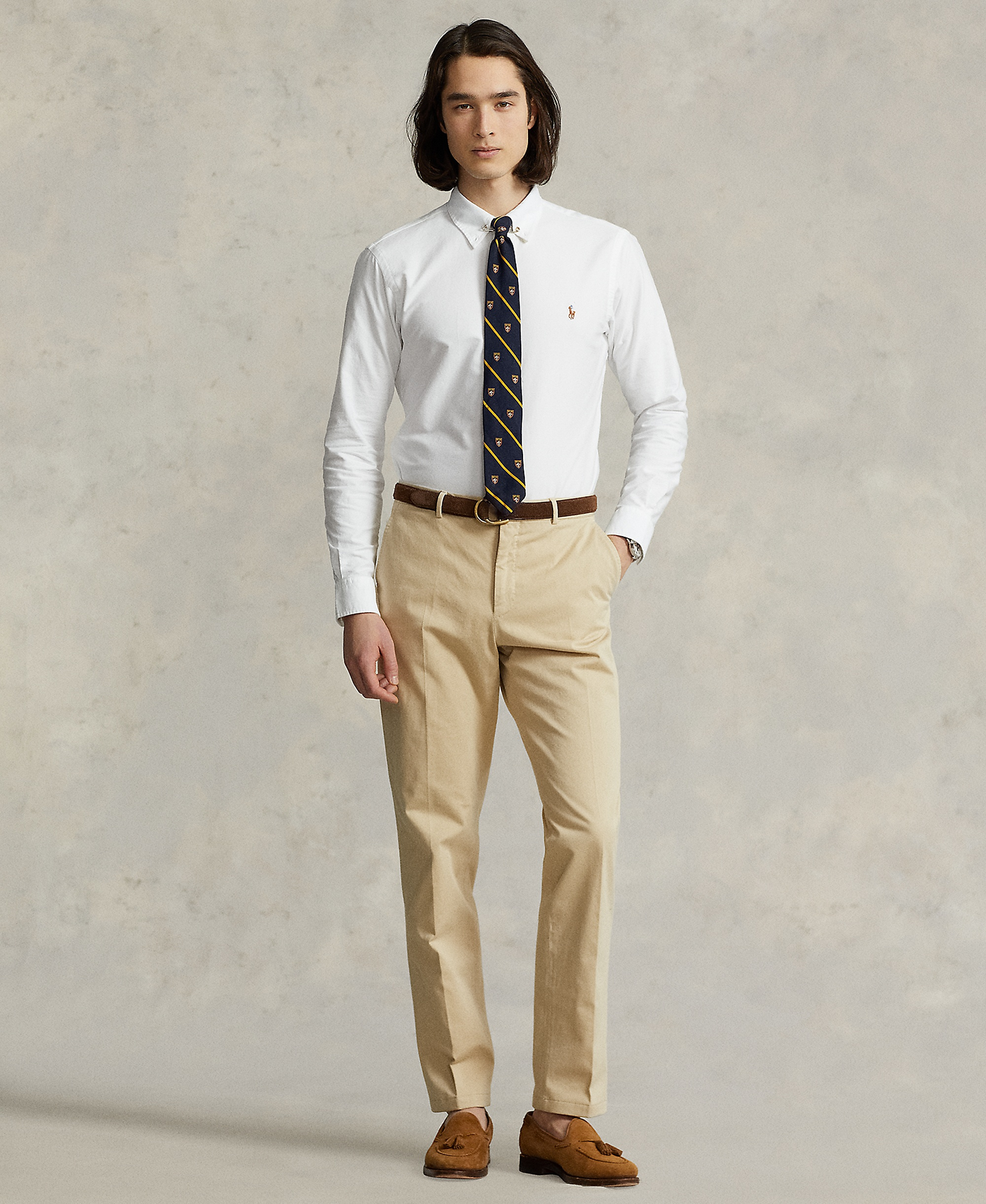 Polo Ralph Lauren Men's Custom Fit Oxford Shirt - White
