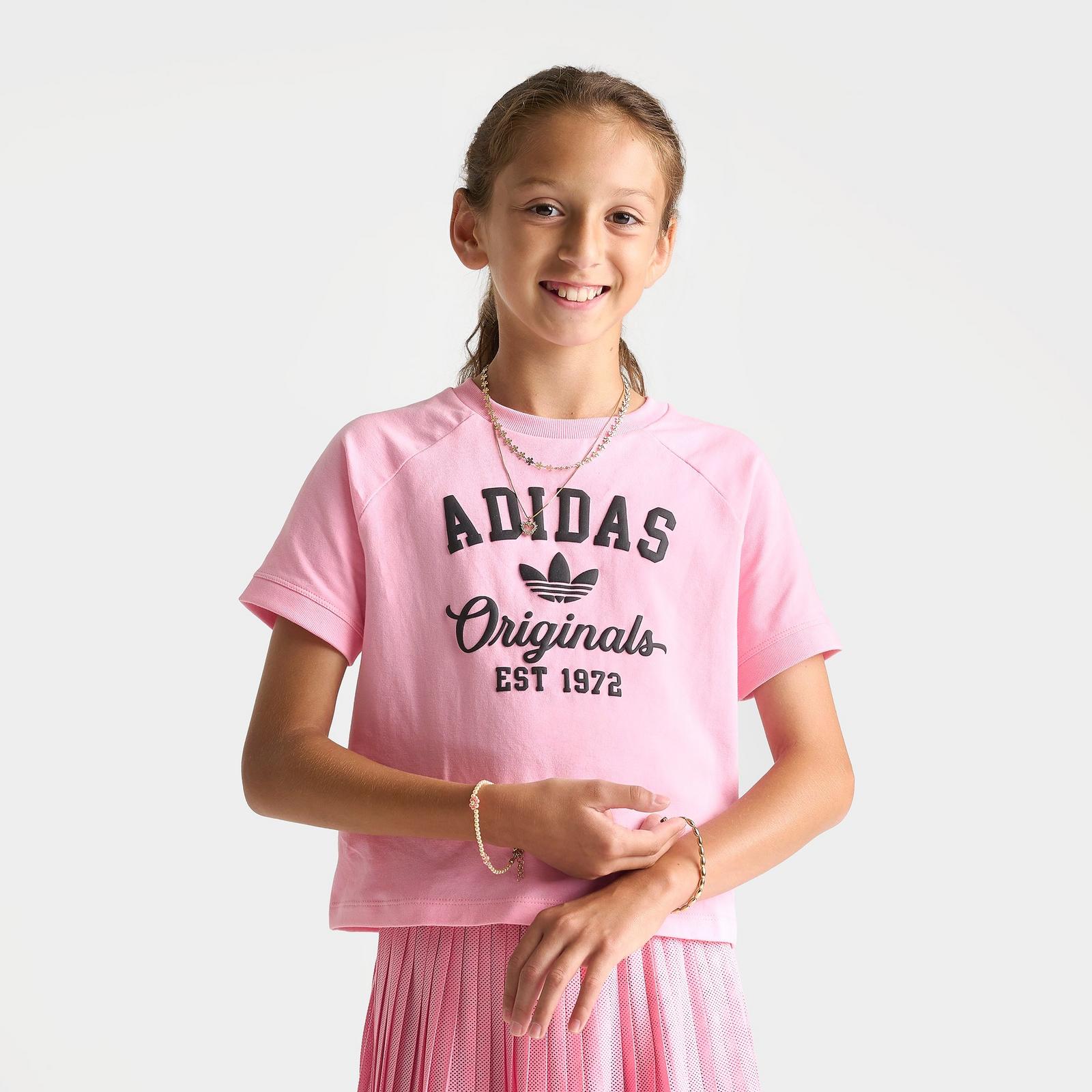 Girls' Big Kids' adidas Originals Baby T-Shirt - Light Pink - view 3