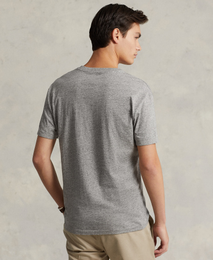 Polo Ralph Lauren Men's Classic-Fit V-Neck T-Shirt - Dark Gray Heather